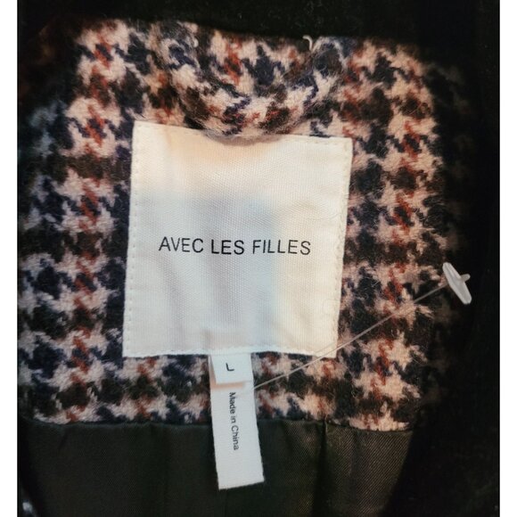 Avec Les Filles Black and Brown Plaid Blazer - Picture 6 of 7